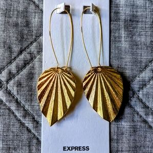 Express gold teardrop earrings